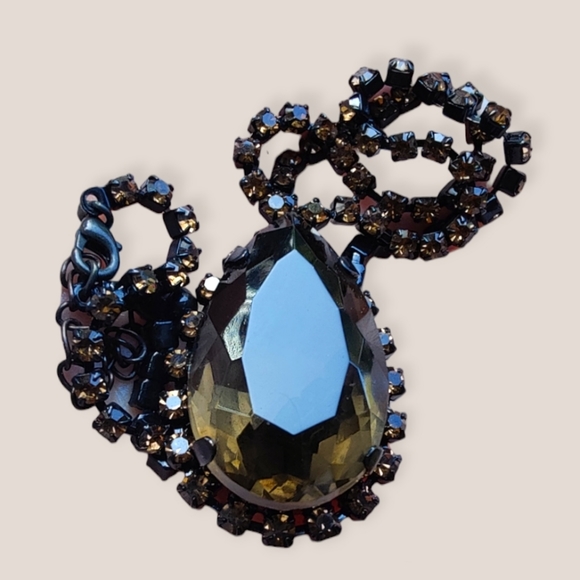 ✨ Stunning smokey quartz drop pendant necklace - Picture 3 of 9